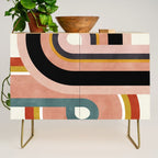 rainbow shape art Credenza Gallery Image 1