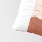Abstract terracotta landscape, sun and desert, sunrise #1 Pillow Sham Gallery Image 4