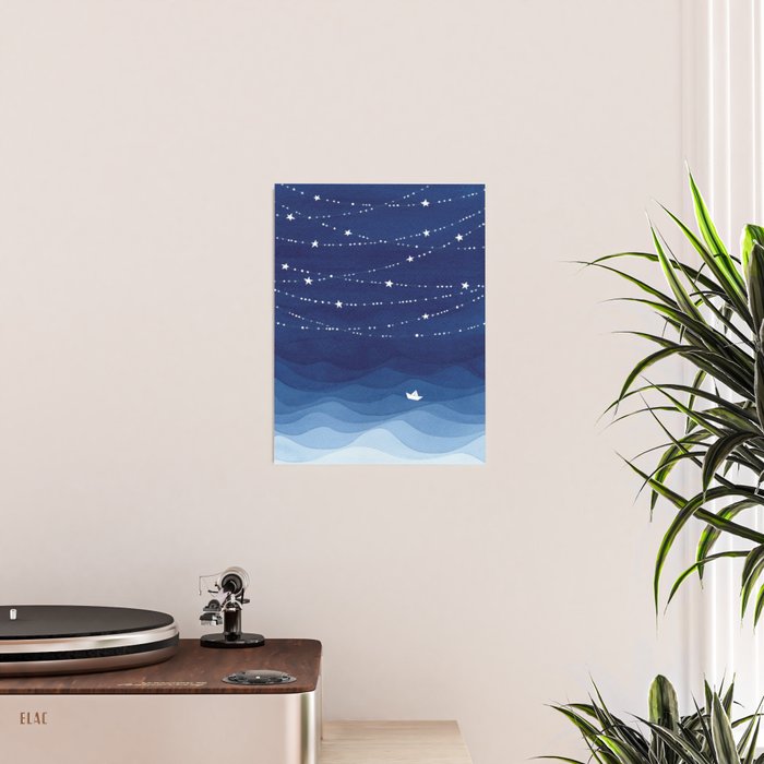 Garland of Stars IV, night sky Poster Gallery Image 2