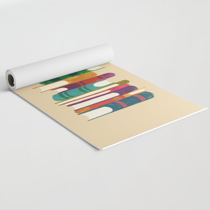 Owl Reading Rainbow Yoga Mat Gallery Image 2