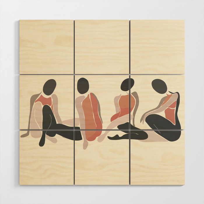 Woman Forms Wood Wall Art Gallery Image 1