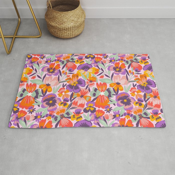 Pansies Rug Gallery Image 1