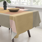 Color Block | Sage Green and Rose Pink Tablecloth Gallery Image 3