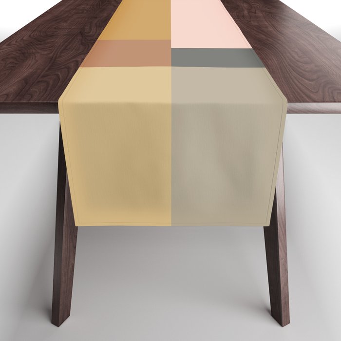 Color Block | Sage Green and Rose Pink Table Runner Gallery Image 1