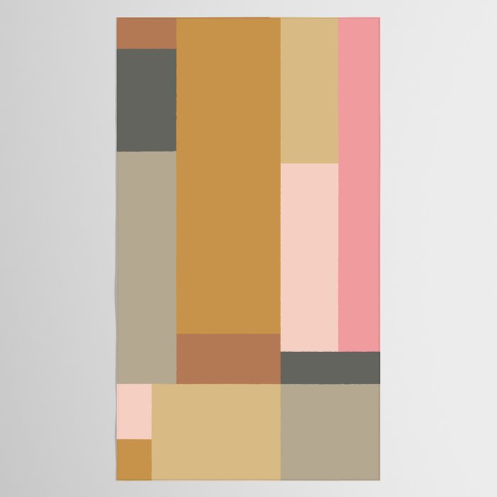 Color Block | Sage Green and Rose Pink Tablecloth Gallery Image 2