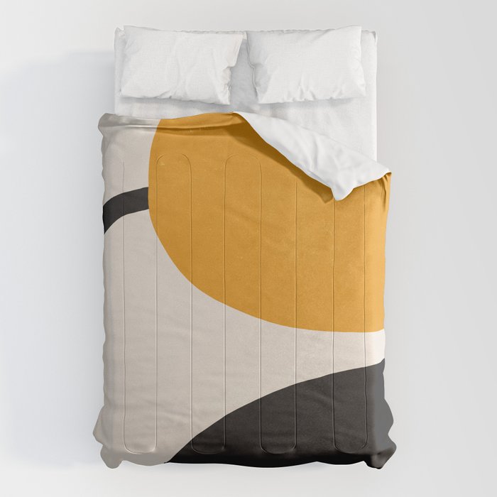 Abstract Flora - yellow Comforter Gallery Image 6