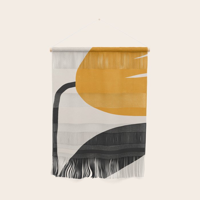 Abstract Flora - yellow Wall Hanging Gallery Image 1