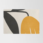 Abstract Flora - yellow Rug Gallery Image 2