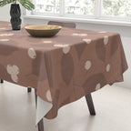 Coffee Leaves and Berries - Mocha Mousse Tablecloth Gallery Image 3