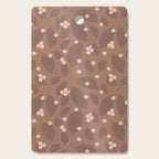 Coffee Leaves and Berries - Mocha Mousse Cutting Board Gallery Image 1
