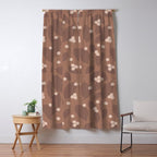 Coffee Leaves and Berries - Mocha Mousse Window Curtain Gallery Image 5