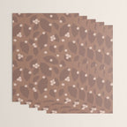 Coffee Leaves and Berries - Mocha Mousse Wrapping Paper Gallery Image 3