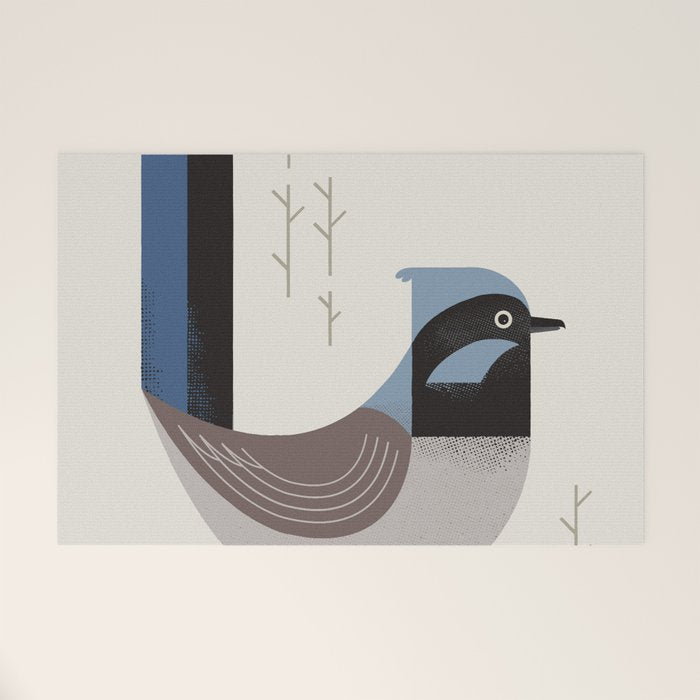 Superb Fairywren, Bird of Australia Welcome Mat Gallery Image 1