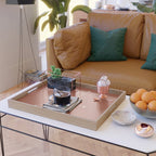 Cancer Zodiac Star Constellation Line Art Terracotta Red Serving Tray Gallery Image 2