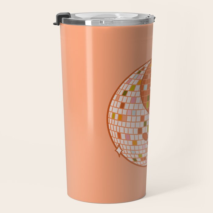 Spooky Yin Yang Disco Ball Travel Mug Gallery Image 3