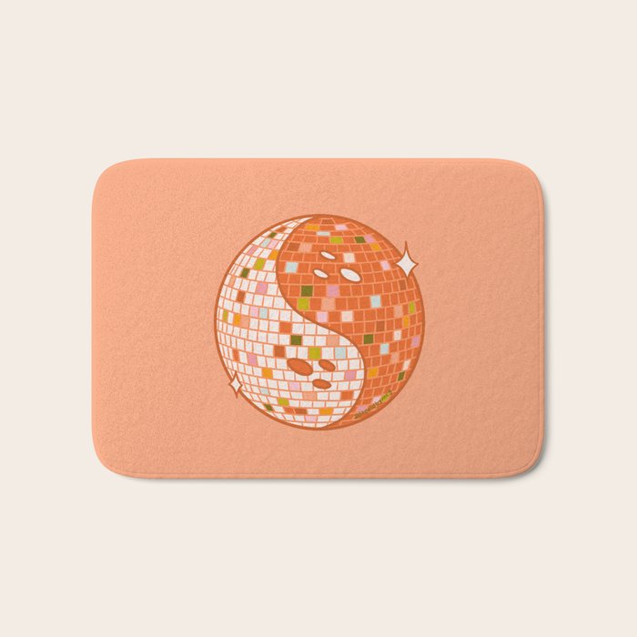 Spooky Yin Yang Disco Ball Bath Mat Gallery Image 1