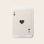 Ace of Hearts Playing Card Art Print Trendy Bath Mat Gallery Image 1