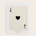 Ace of Hearts Playing Card Art Print Trendy Poster Gallery Image 4