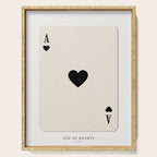 Ace of Hearts Playing Card Art Print Trendy Serving Tray Gallery Image 1