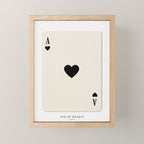 Ace of Hearts Playing Card Art Print Trendy Mini Art Print Gallery Image 1