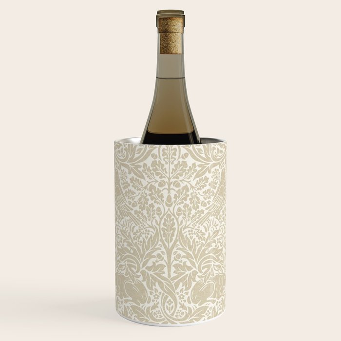 William Morris Brer Rabbit Linen Beige Vintage Pattern Wine Chiller Gallery Image 1