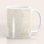 William Morris Brer Rabbit Linen Beige Vintage Pattern Coffee Mug Gallery Image 1
