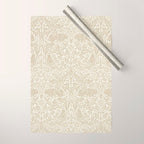 William Morris Brer Rabbit Linen Beige Vintage Pattern Wrapping Paper Gallery Image 1