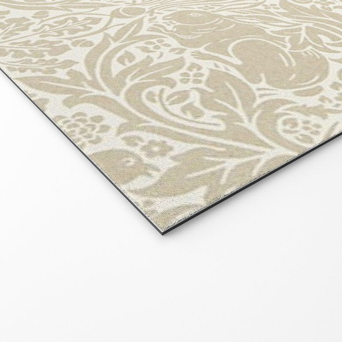 William Morris Brer Rabbit Linen Beige Vintage Pattern Welcome Mat Gallery Image 2