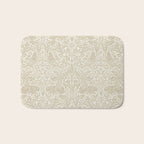 William Morris Brer Rabbit Linen Beige Vintage Pattern Bath Mat Gallery Image 1