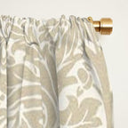 William Morris Brer Rabbit Linen Beige Vintage Pattern Window Curtain Gallery Image 2