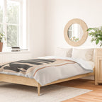 Black Cat with Bold Stripes Duvet Cover Gallery Image 2