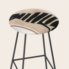 Black Cat with Bold Stripes Stool Gallery Image 2