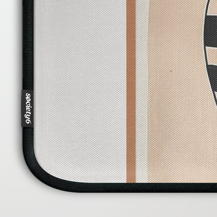 Black Cat with Bold Stripes Laptop Sleeve Gallery Image 3