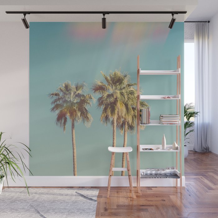Groovy Palm Trees Wall Mural Gallery Image 1