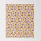 Mid century Modern Geo Pattern 1 Throw Blanket Gallery Image 2
