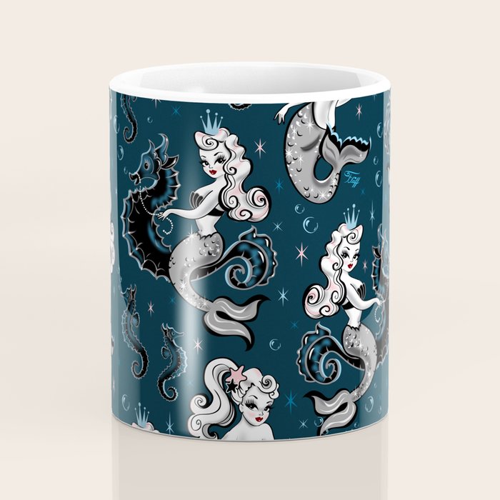 Pearla the Mermaid Riding on a Seahorse Coffee Mug Gallery Image 4