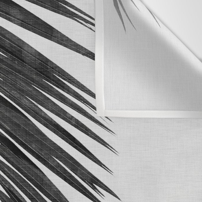 Palm Leaf Black & White I Wall Tapestry Gallery Image 3