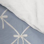 Bows & Ribbons Pattern XLIV Light Pastel Blue Comforter Gallery Image 4