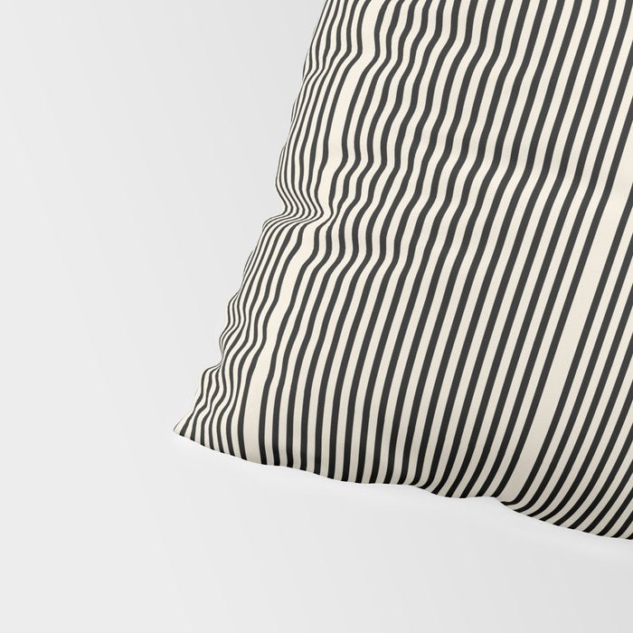 Abstraction_LINE_BLACK_DOT_VISUAL_ART_Minimlism_001A Pillow Sham Gallery Image 4
