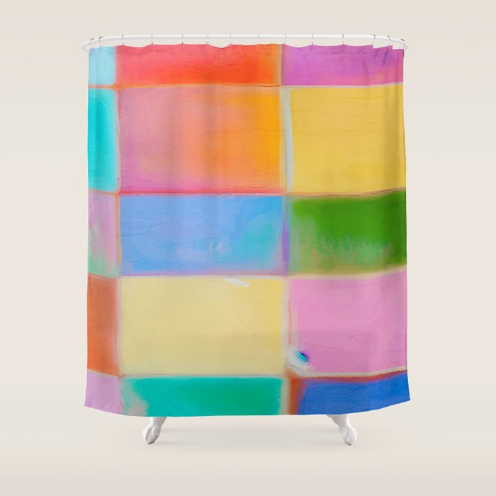 Colourplay 01: Mid Century Edition Shower Curtain Gallery Image 1