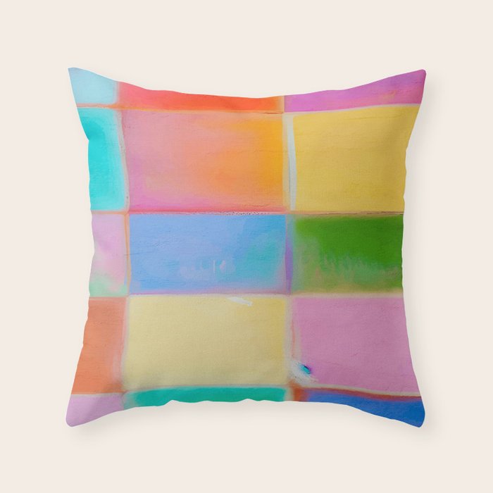 Colourplay 01: Mid Century Edition Throw Pillow Gallery Image 1