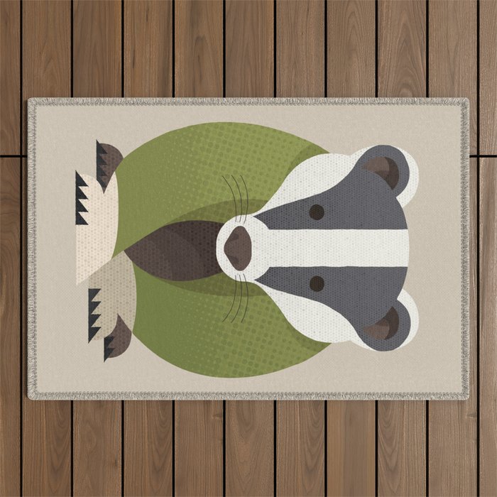 Whimsy Badger Outdoor Rug Gallery Image 1