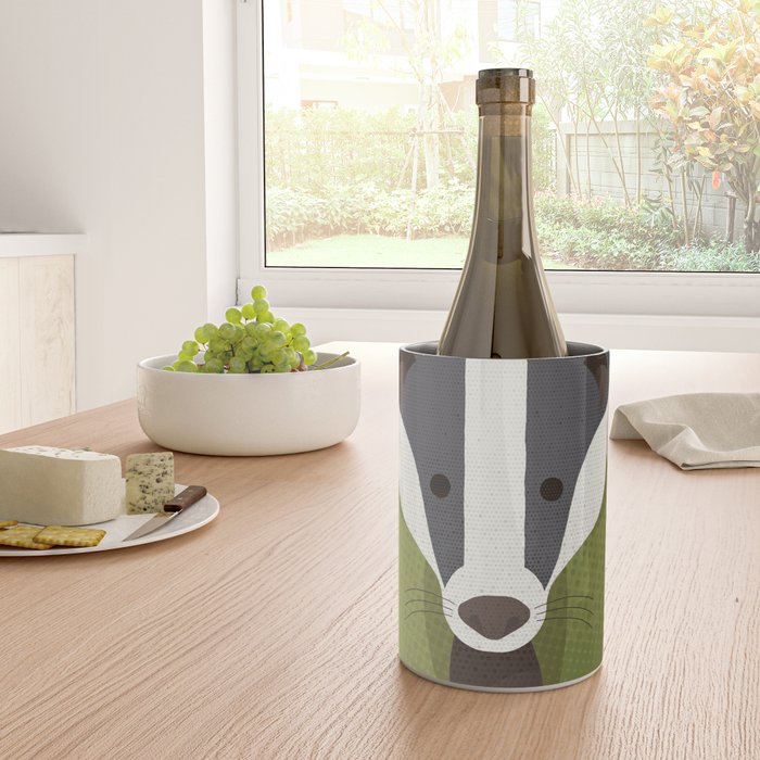 Whimsy Badger Wine Chiller Gallery Image 4