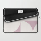 Bauhaus Mid Century Modern Geometric VIII Lilac Laptop Sleeve Gallery Image 2