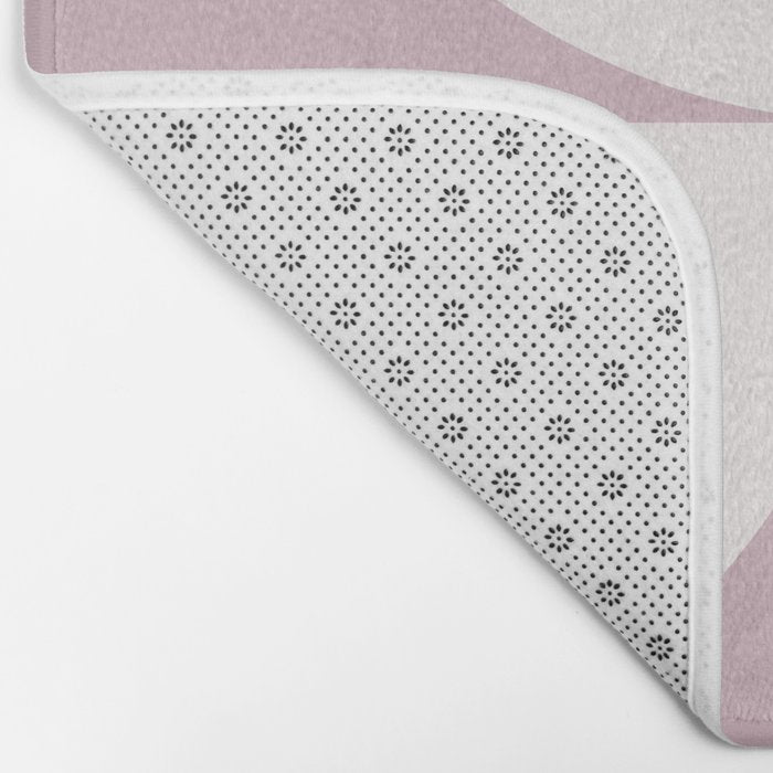 Bauhaus Mid Century Modern Geometric VIII Lilac Bath Mat Gallery Image 2