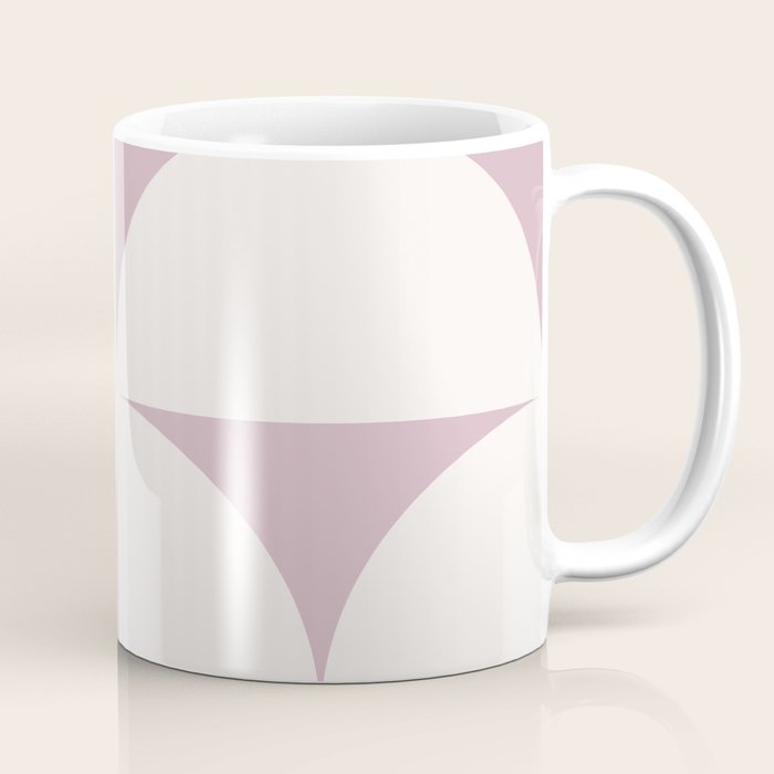 Bauhaus Mid Century Modern Geometric VIII Lilac Coffee Mug Gallery Image 1