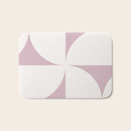 Bauhaus Mid Century Modern Geometric VIII Lilac Bath Mat Gallery Image 1