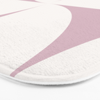 Bauhaus Mid Century Modern Geometric VIII Lilac Bath Mat Gallery Image 3