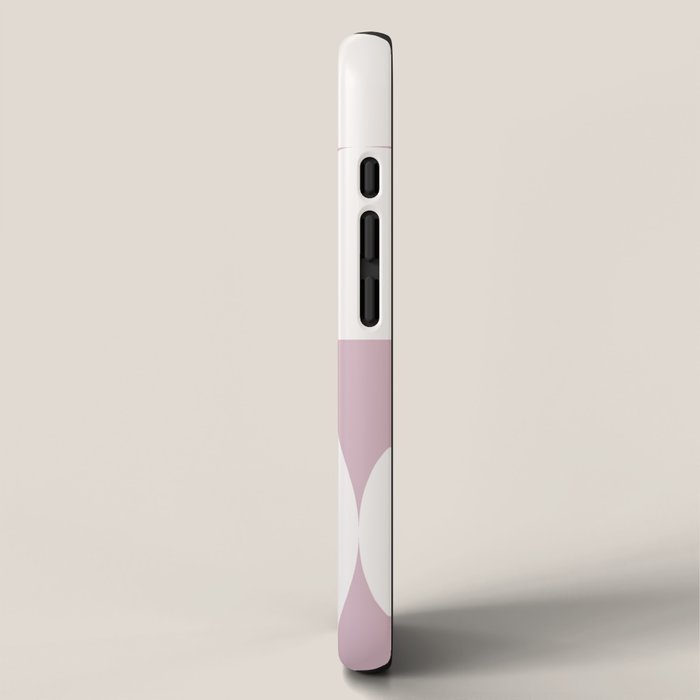 Bauhaus Mid Century Modern Geometric VIII Lilac iPhone Case Gallery Image 2
