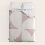 Bauhaus Mid Century Modern Geometric VIII Lilac Duvet Cover Gallery Image 6